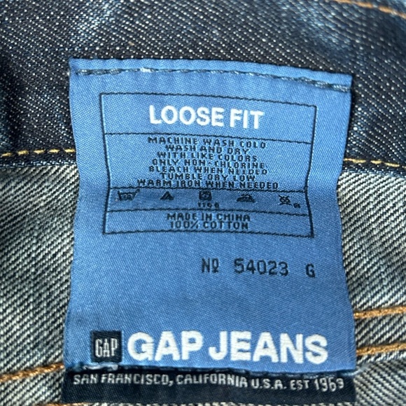 GAP Men's 1969 Standard Vintage Ringspun Denim Jeans 100% Cotton Zip Fly 38x32 - Picture 13 of 13